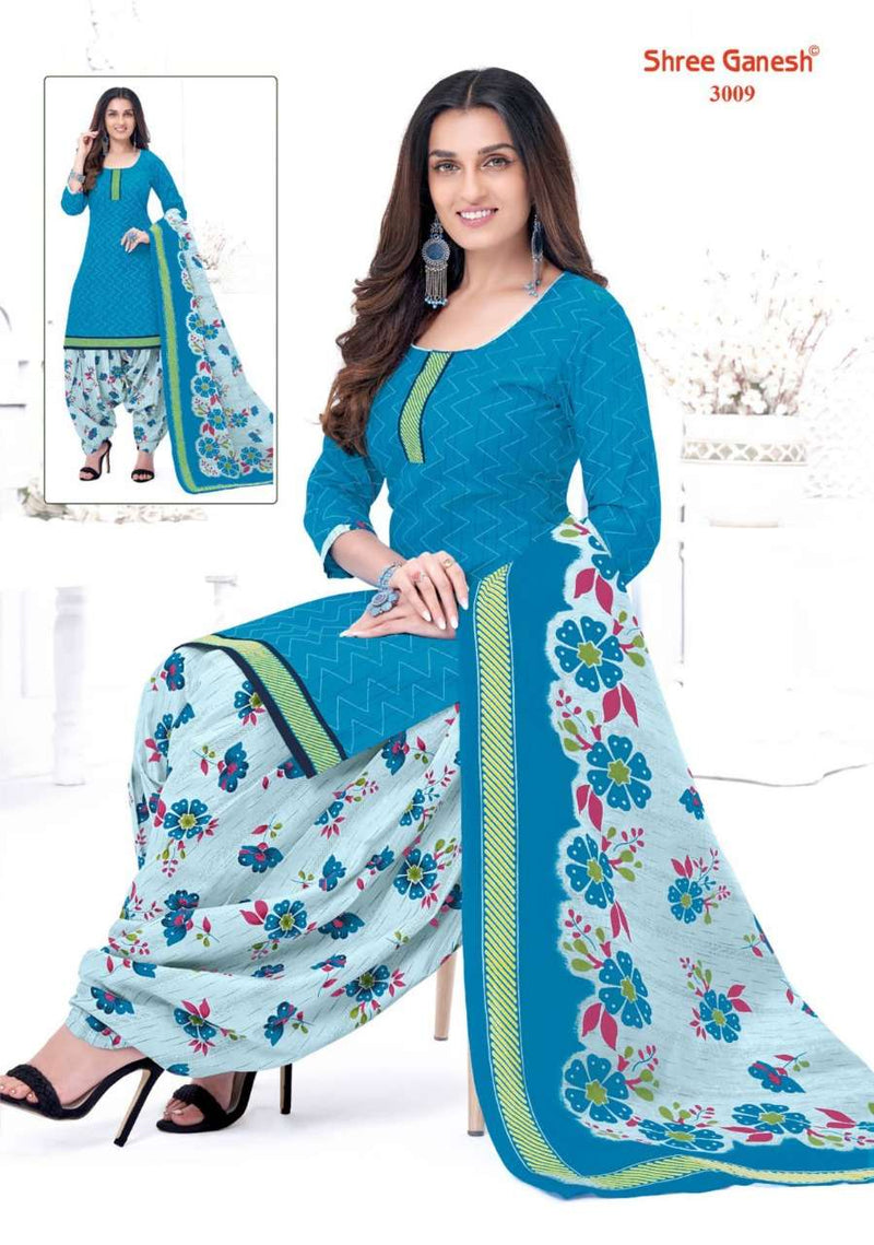 Shree Ganesh Hanshika Vol 10 Pure Cotton Readymade Patiyala Suit