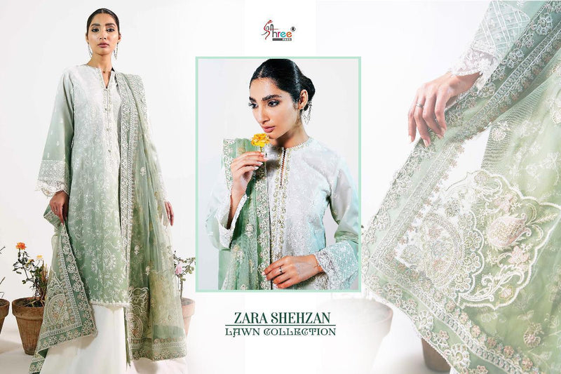 Shree fab Zara Shehzan Lawn Collection Pure Lawn Party Wear Exclusive Salwar Kameez