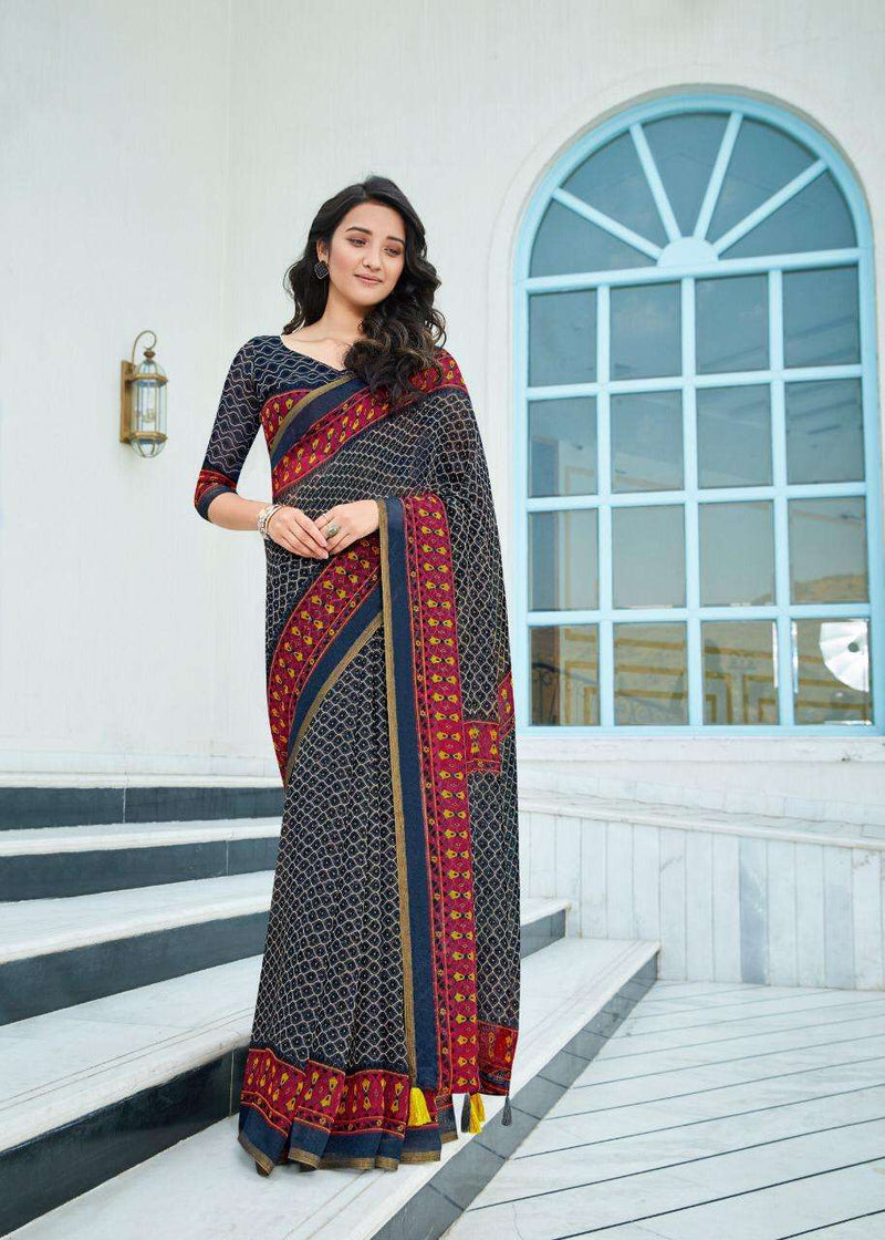 Shreyans Fashion Fedar Wing Linen Fancy Designer Saree