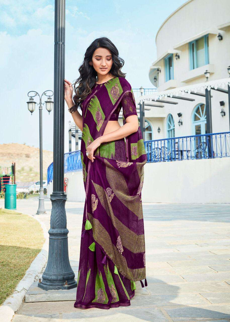 Shreyans Fashion Fedar Wing Linen Fancy Designer Saree