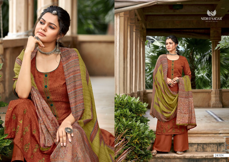 Siddhi Sagar Qatrah Pashmina Print With Fancy Placement Salwar Suit