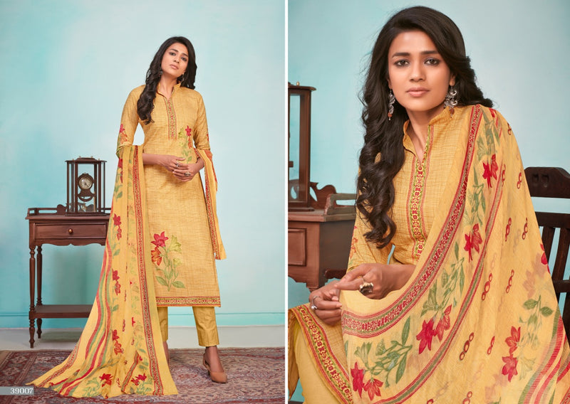 Skt Suit Afiza Cambric Cotton Print Fancy Dress Material Salwar Suits