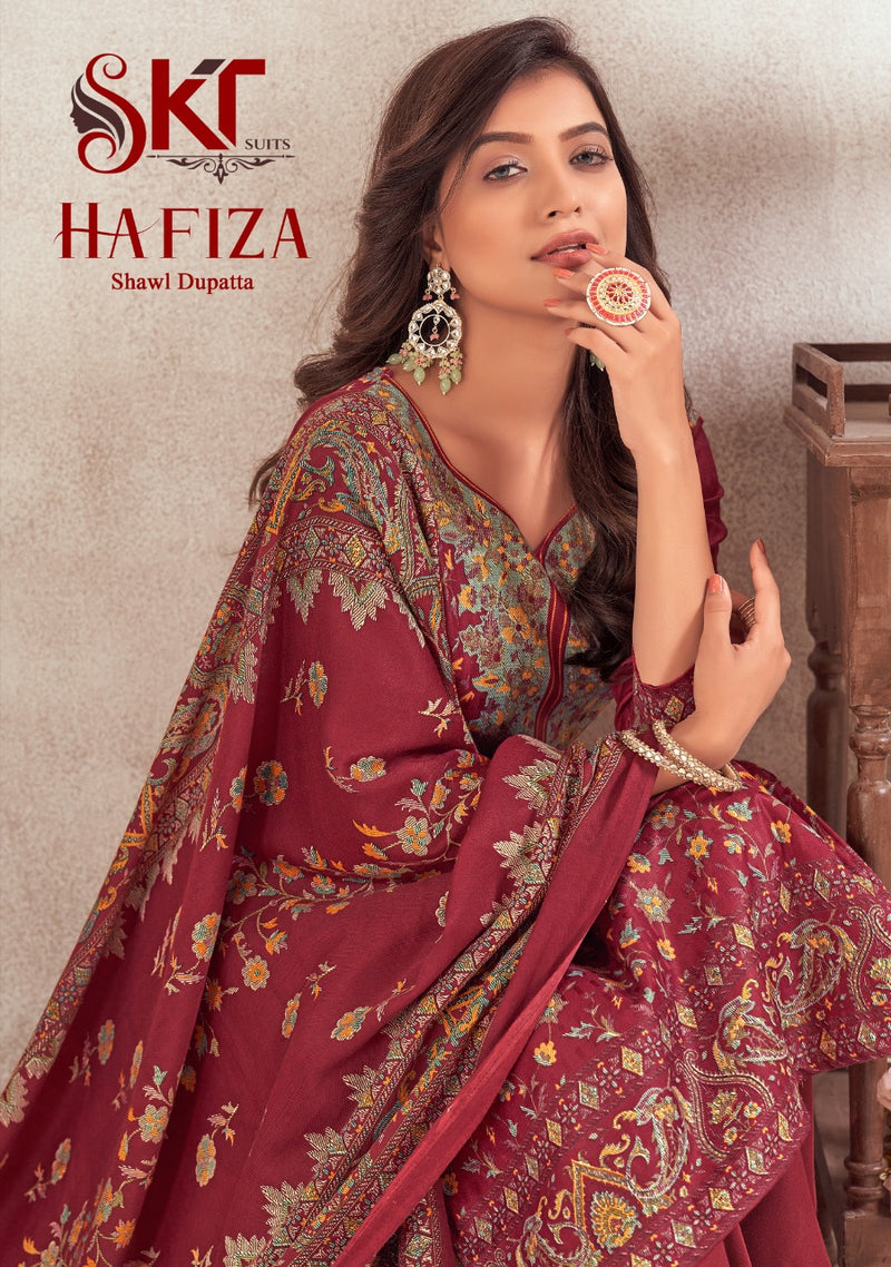 Skt Suit Hafiza Pashmina Designer Winter Wear Woolen Suit