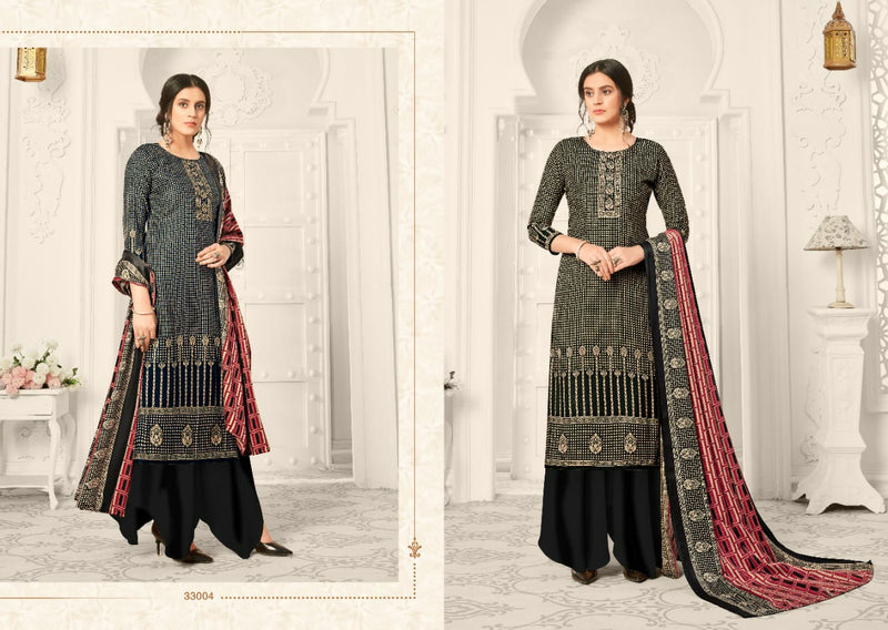 Skt Suit Zara Pashmina Ball Frant Back Digs Print Designer Salwar Suit