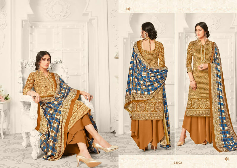 Skt Suit Zara Pashmina Ball Frant Back Digs Print Designer Salwar Suit