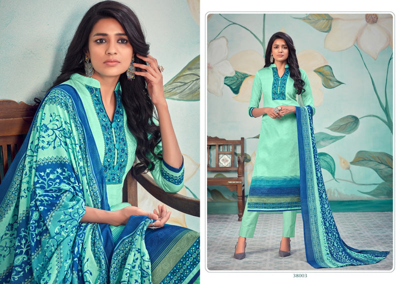 Skt Suits Sifaya Digital Jam Cotton Printed Summer Collection Fancy Patiyala Style Salwar Suit
