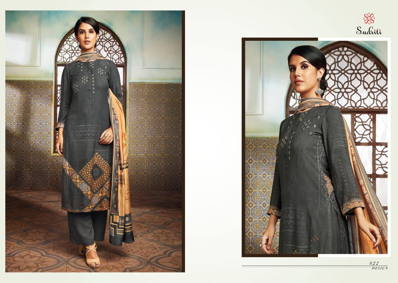 Sudriti Haafiza Pure Pashmina Embroidery Work Casual Wear Salwar Kameez