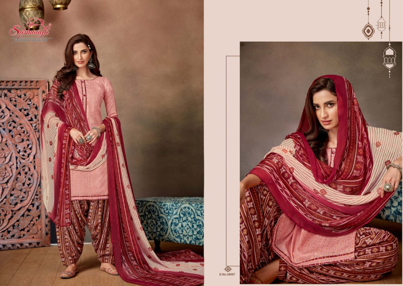 Sumangal Mills Presents Saanchi Patiyala Cambric Cotton Gorgeous Look Comfortable Wear Designer Salwar Suits