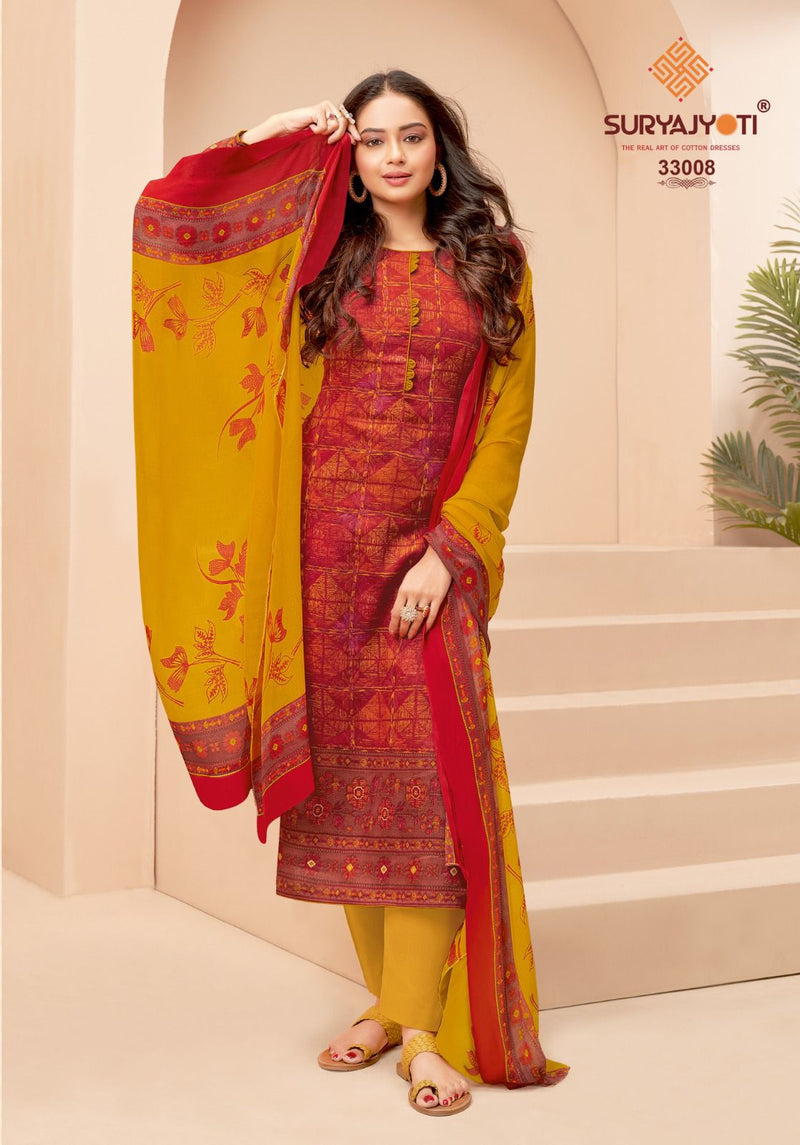 Suryajyoti Naishaa Vol  23 Cotton Satin Designer Wear Salwar Kameez