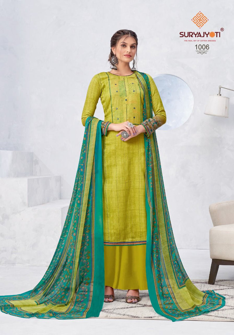 Suryajyoti Nirosha Vol 1  Satin Cotton Print Salwar Suit