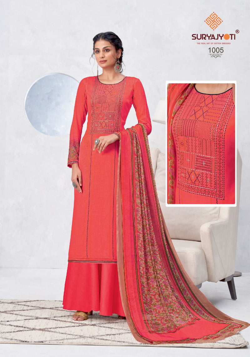 Suryajyoti Nirosha Vol 1  Satin Cotton Print Salwar Suit
