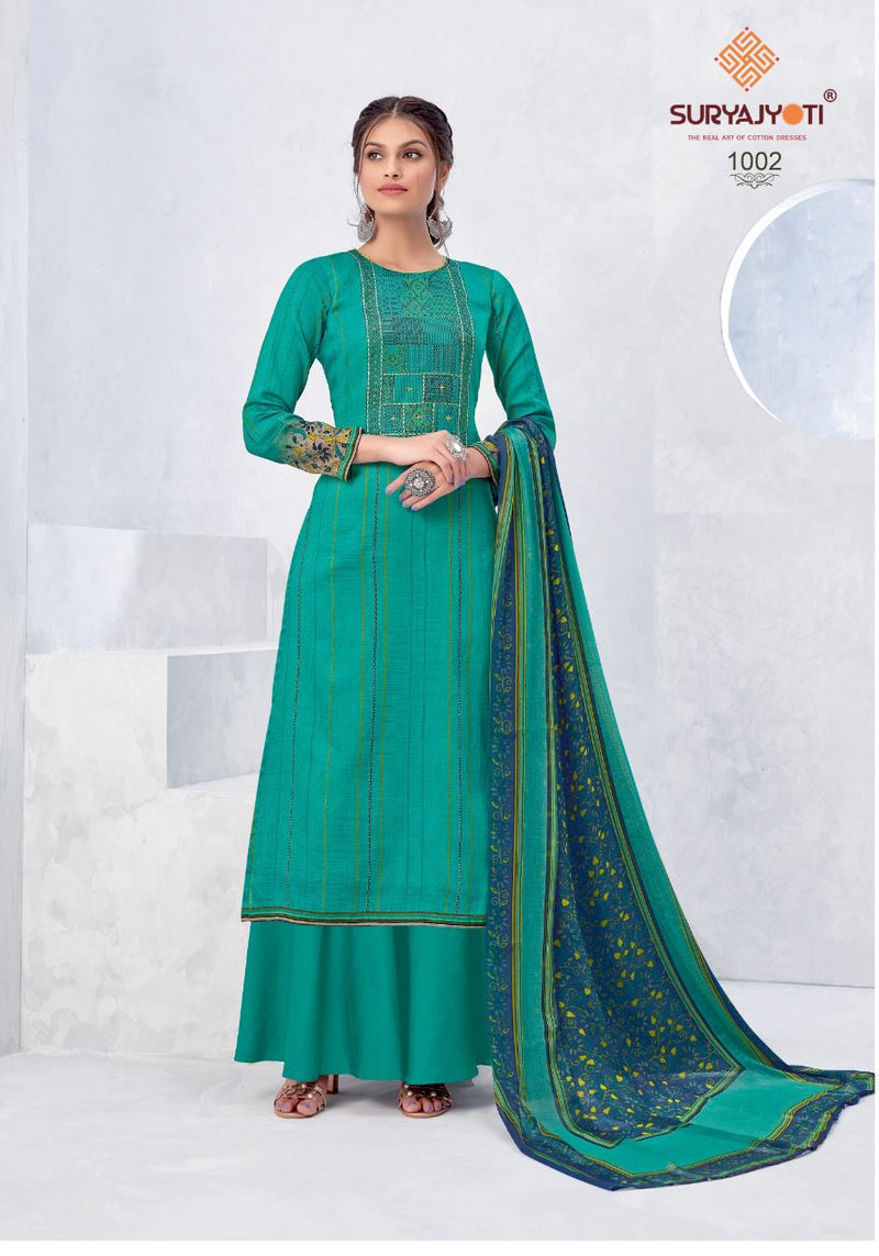 Suryajyoti Nirosha Vol 1  Satin Cotton Print Salwar Suit