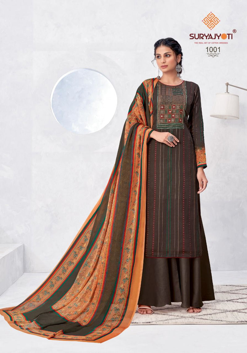 Suryajyoti Nirosha Vol 1  Satin Cotton Print Salwar Suit