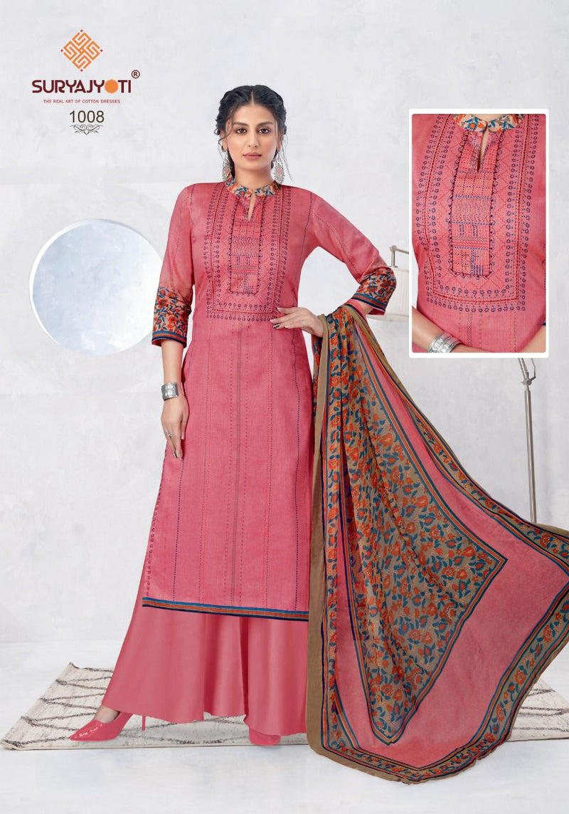 Suryajyoti Nirosha Vol 1  Satin Cotton Print Salwar Suit