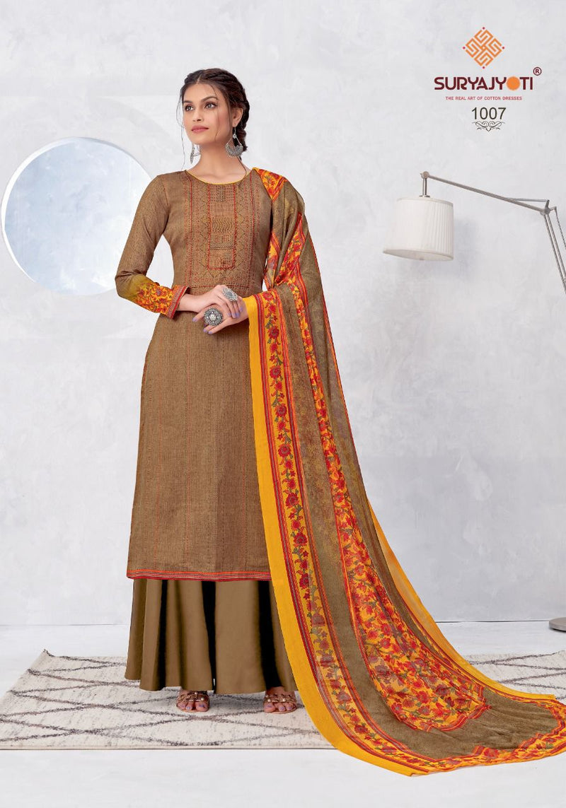 Suryajyoti Nirosha Vol 1  Satin Cotton Print Salwar Suit