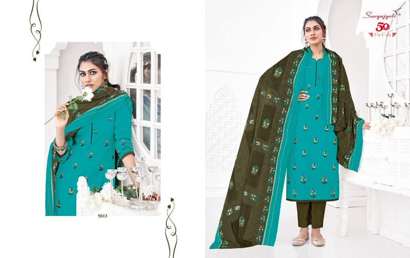 Suryajyoti Trendy Cottons Vol 50 Cotton Daily Wear Fancy Dress Salwar Suit