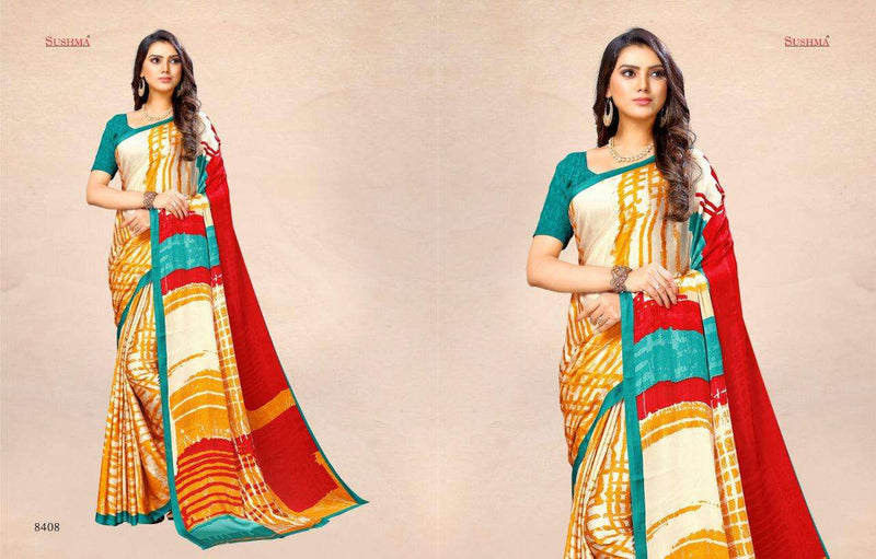 Sushma Satin Silk Vol 2 Simple Look Daily Wear Printed Saree