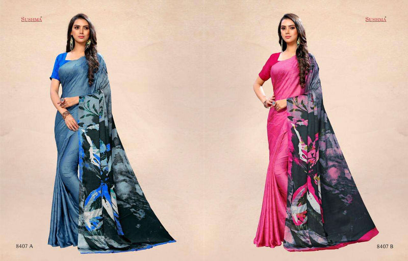 Sushma Satin Silk Vol 2 Simple Look Daily Wear Printed Saree