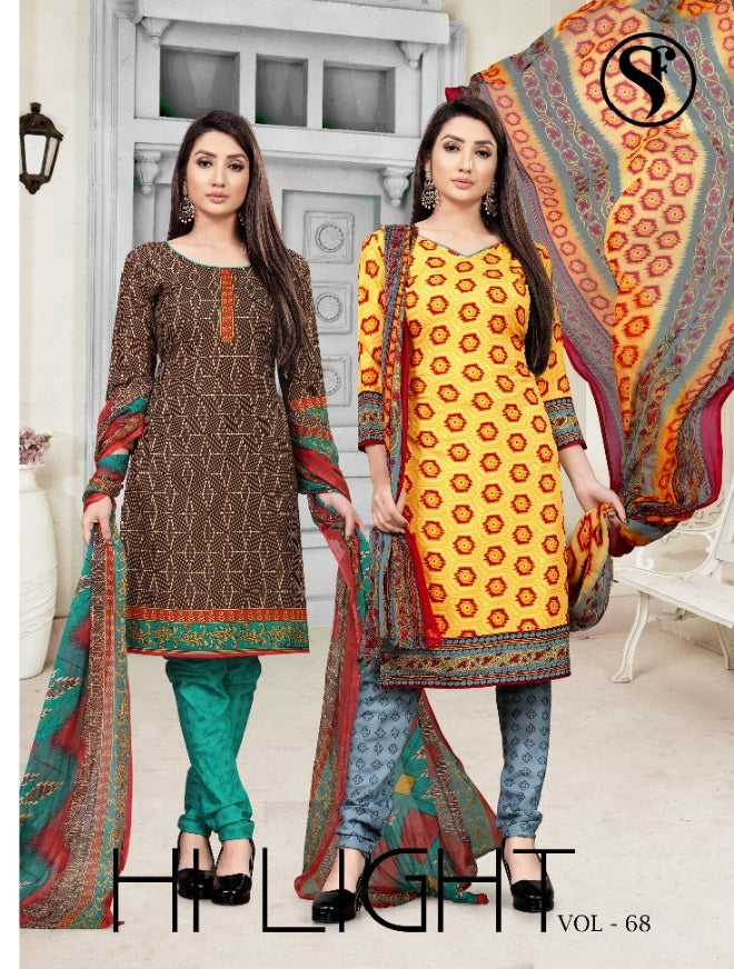 Sweety Fashion Hi Light 68 Pure Cotton Casual Daily Wear Salwar Suit