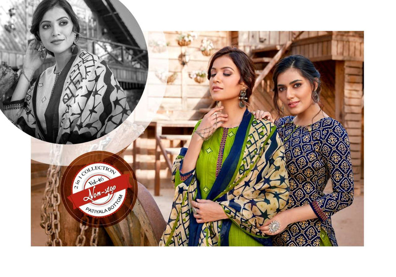 Sweety Fashion Launch By Non Stop Vol 46 Cotton Exclusive Printed Designer Regular Wear Salwar Suits