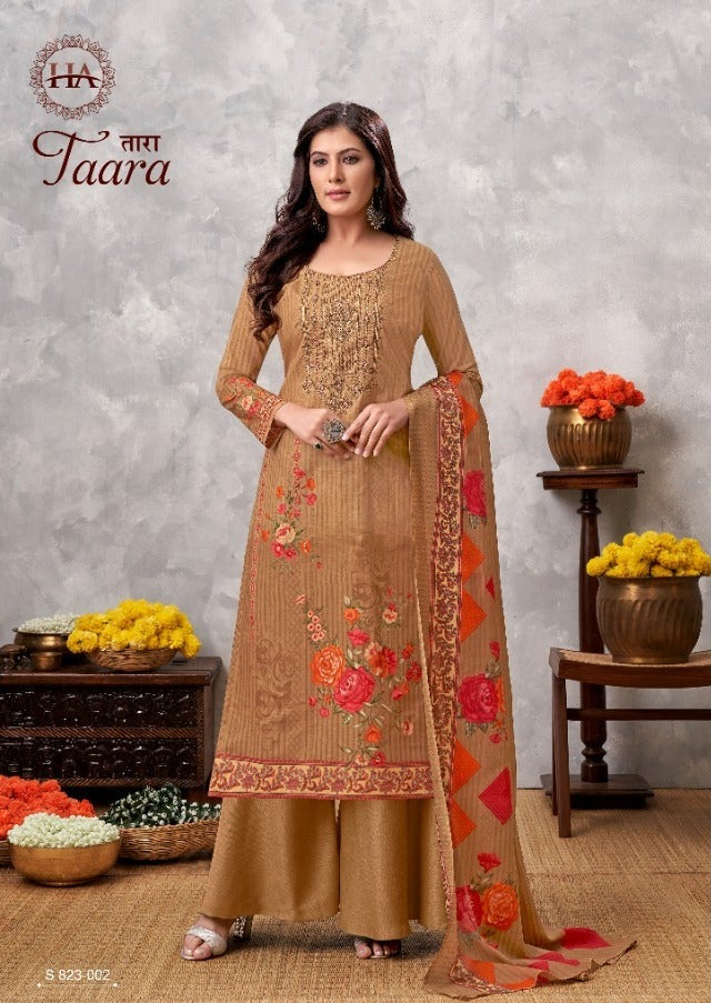 Harshit Fashion Hub Taara Cotton Salwar Kameez With Digital Prints & Embroidery