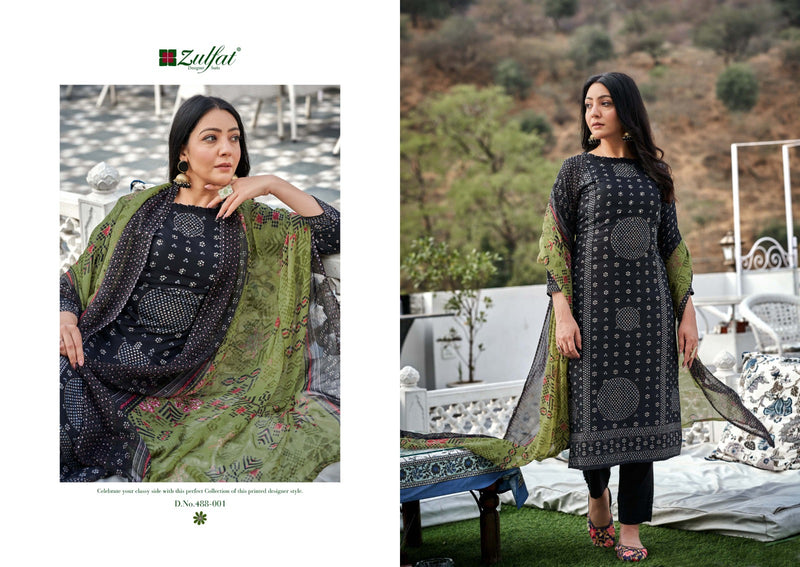 Zulfat Designer Suit Tamanna Pure Cotton Exclusive Designer Print With Handwork Salwar Suit