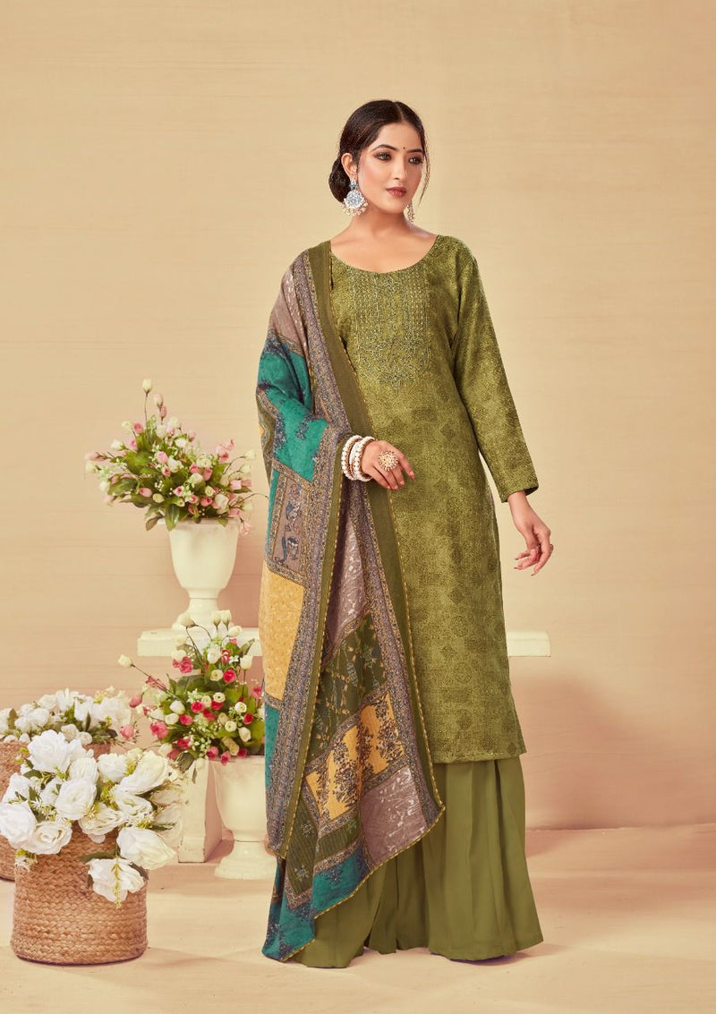 Roli Moli Tanvi Pashmina With Fancy Printed Work Stylish Designer Casual Look Salwar Kameez