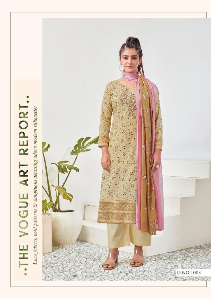 Yashika Tapsii Pure Cotton With Beautiful Heavy Printed Work Stylish Designer Casual Wear Salwar Kameez