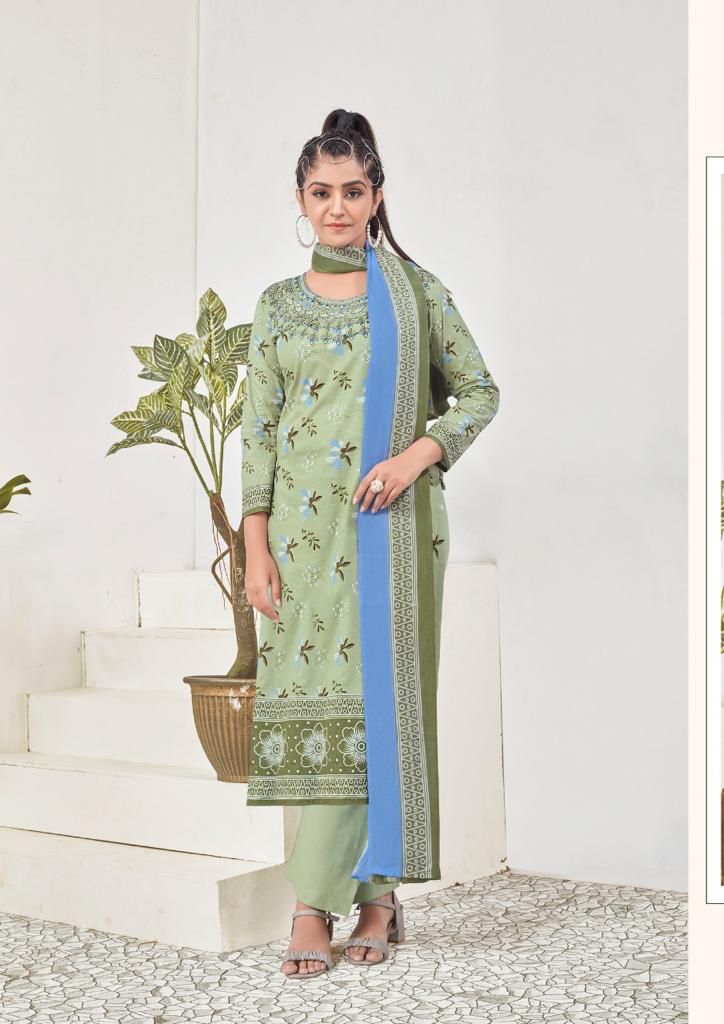 Yashika Tapsii Pure Cotton With Beautiful Heavy Printed Work Stylish Designer Casual Wear Salwar Kameez