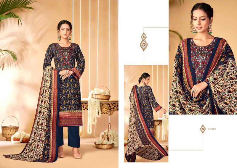 Skt Suit Tiara Pashmina With Beautiful Print Work Stylish Designer Festive Wear Fancy Salwar Suit