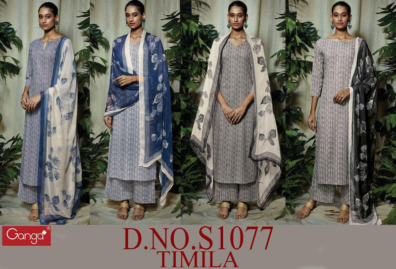 Ganga Timila 1077 Premium Cotton Printed Designer Party Wear Salwar Suits