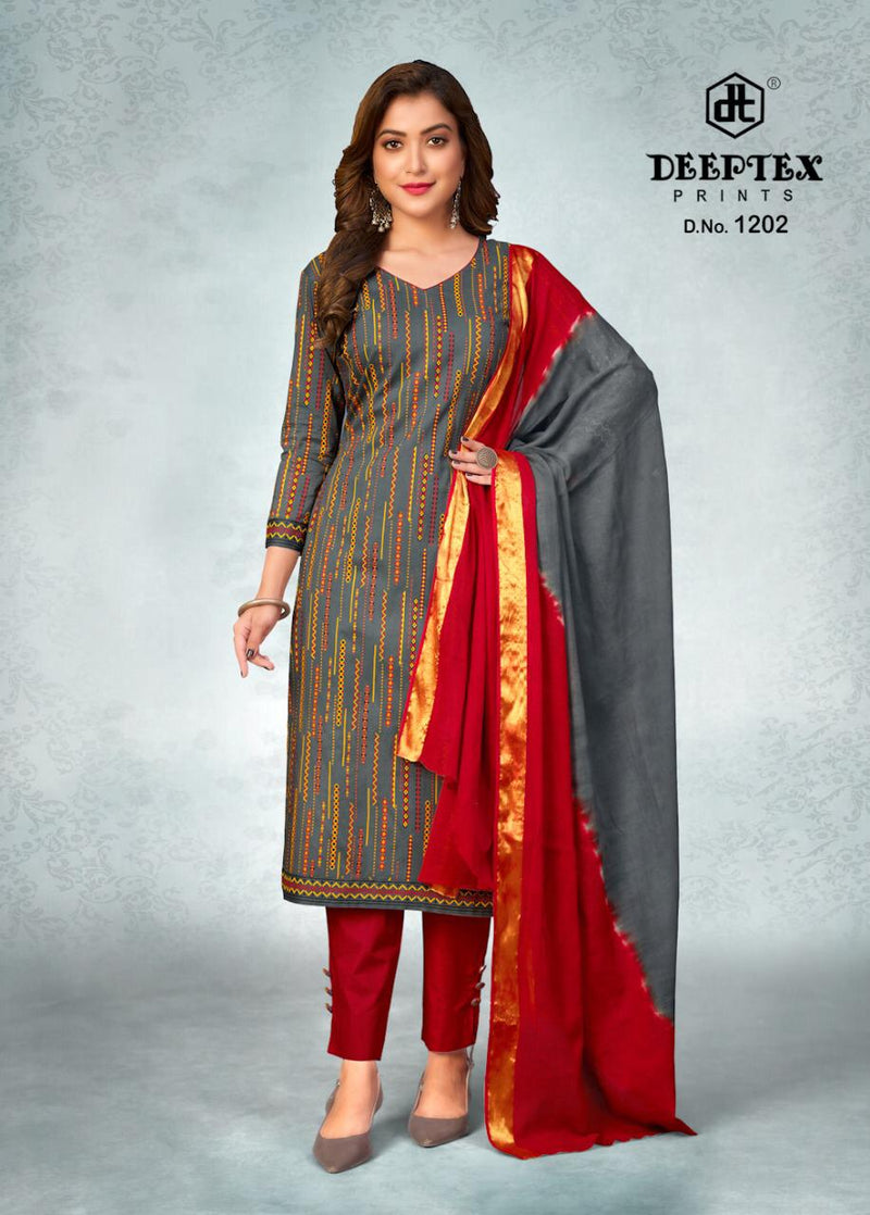 Deeptex Prints Tradition Vol 12 Cotton Printed Festive Wear Salwar Suits