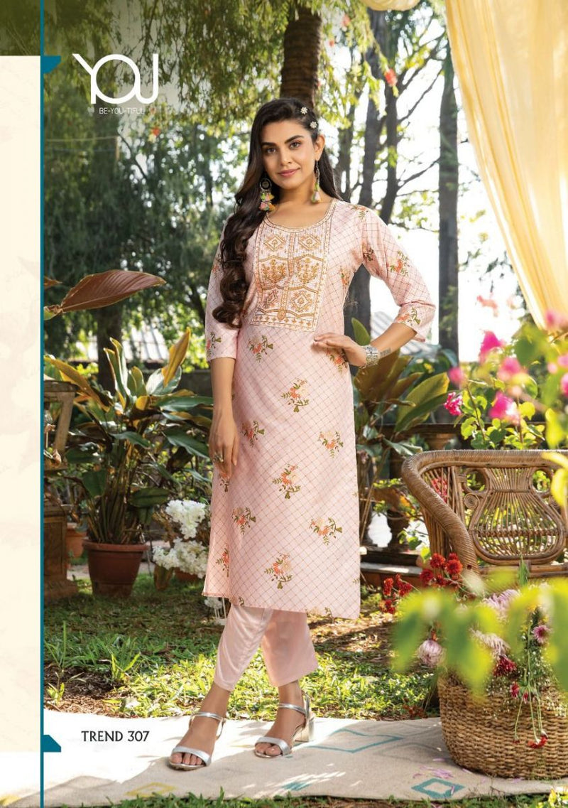 Wanna Trend Vol 3 Chanderi Printed Designer Party Wear Kurtis With Pant Style  Bottom