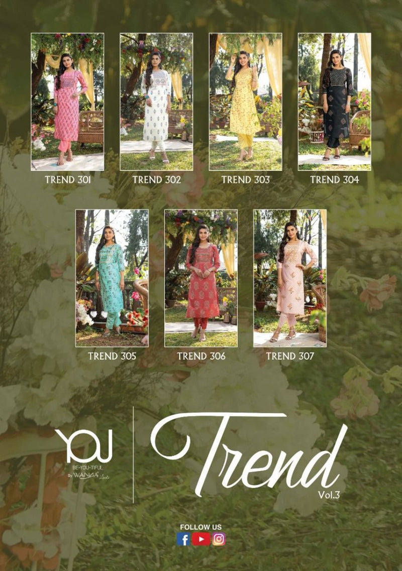 Wanna Trend Vol 3 Chanderi Printed Designer Party Wear Kurtis With Pant Style  Bottom