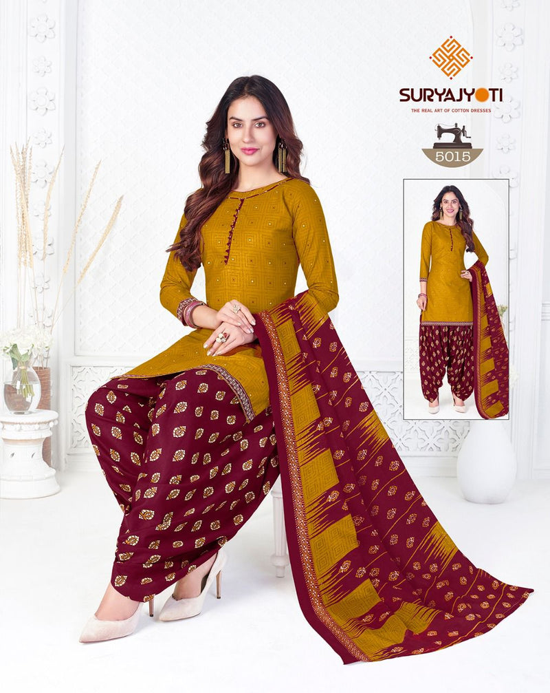 Suryajyoti Trendy Patiyala Vol 5 Cotton Festive Wear Salwar Suits