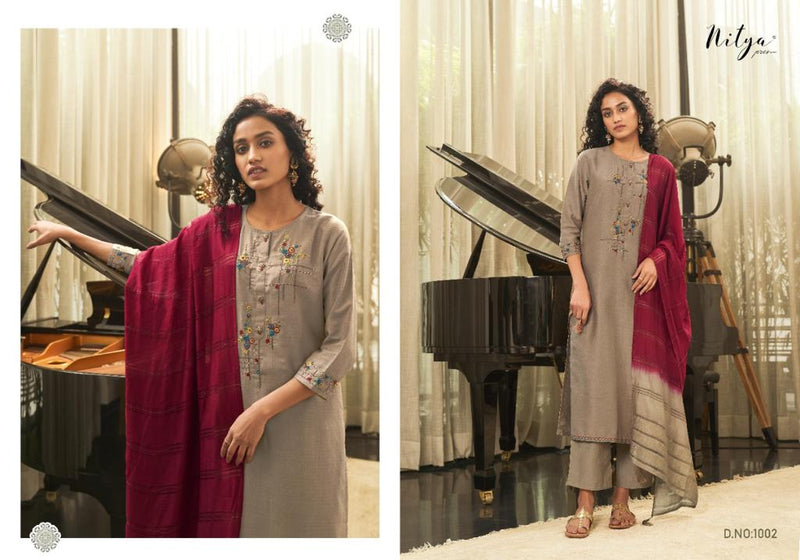 Lt Nitya Trinetra Fancy Festive Wear Stylish Fancy Kurtis With Set Of Bottom & Dupatta
