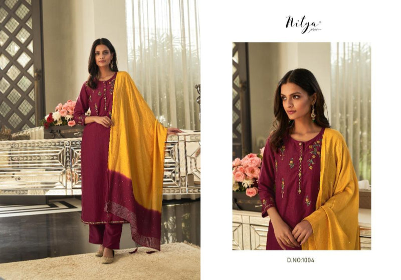 Lt Nitya Trinetra Fancy Festive Wear Stylish Fancy Kurtis With Set Of Bottom & Dupatta