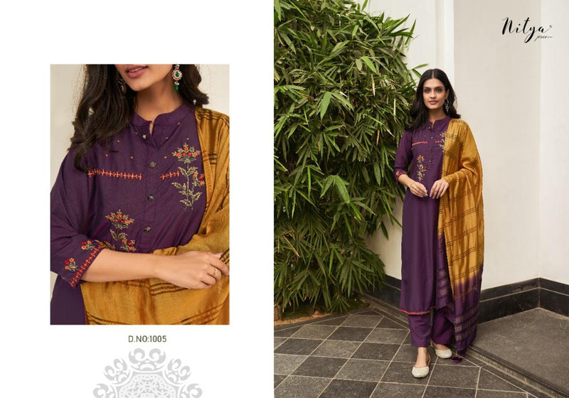 Lt Nitya Trinetra Fancy Festive Wear Stylish Fancy Kurtis With Set Of Bottom & Dupatta