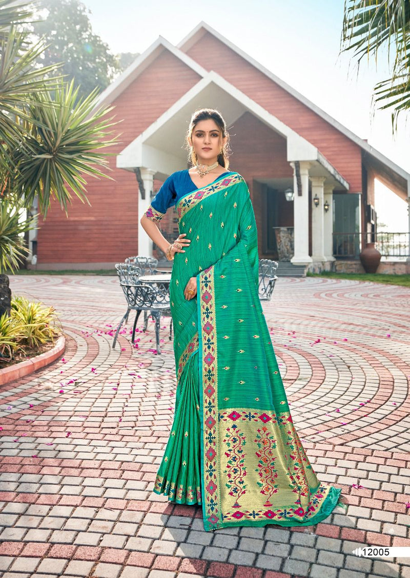 Revanta Creation Trisha Cotton Silk Fancy Party Wear Sarees