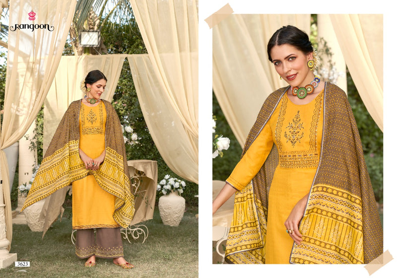 Rangoon Trupti Lining Cotton Embroidered Designer Party Wear Ready Made Salwar Suits