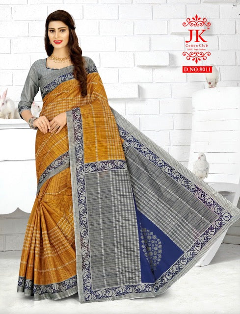 JK Cotton Club Tulsi Vol 8 Cotton Fancy Printed Sarees