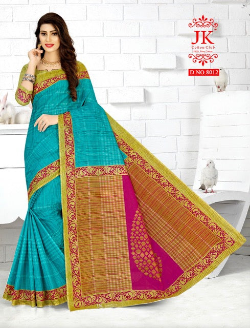 JK Cotton Club Tulsi Vol 8 Cotton Fancy Printed Sarees