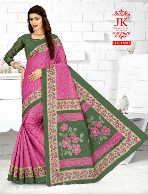 JK Cotton Club Tulsi Vol 8 Cotton Fancy Printed Sarees