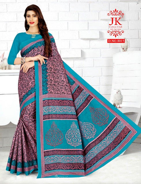 JK Cotton Club Tulsi Vol 8 Cotton Fancy Printed Sarees