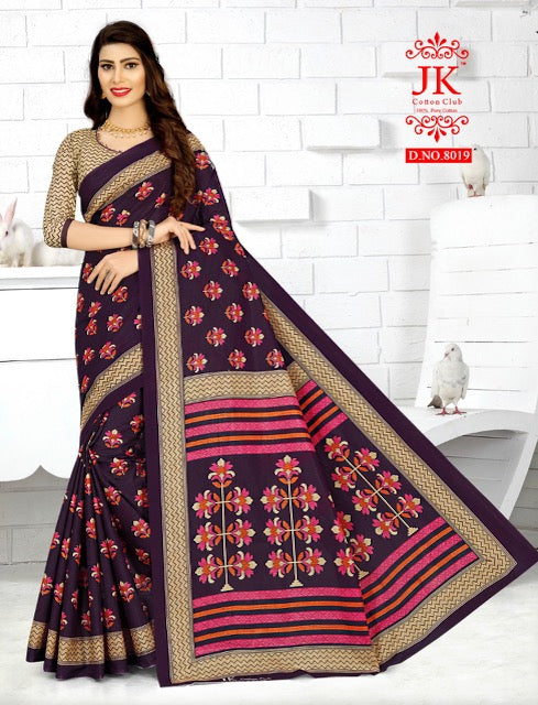 JK Cotton Club Tulsi Vol 8 Cotton Fancy Printed Sarees