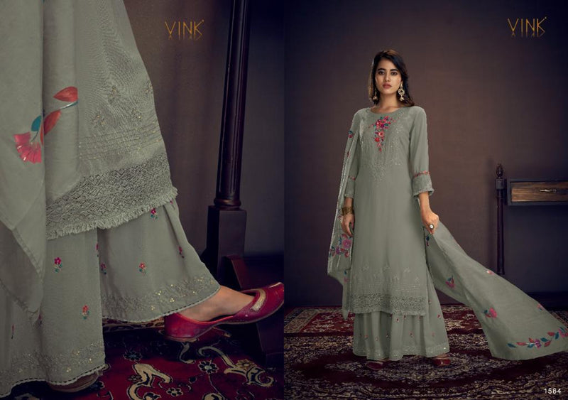 Vink Tyohar Georgette Fancy Embroidered Party Wear Ready Made Salwar Kameez