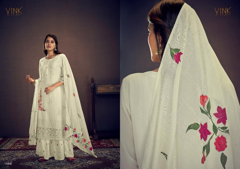 Vink Tyohar Georgette Fancy Embroidered Party Wear Ready Made Salwar Kameez