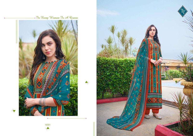 Tanishk Fashion Ahrum Jam Cotton Printed Fancy Regular Wear Salwar Kameez