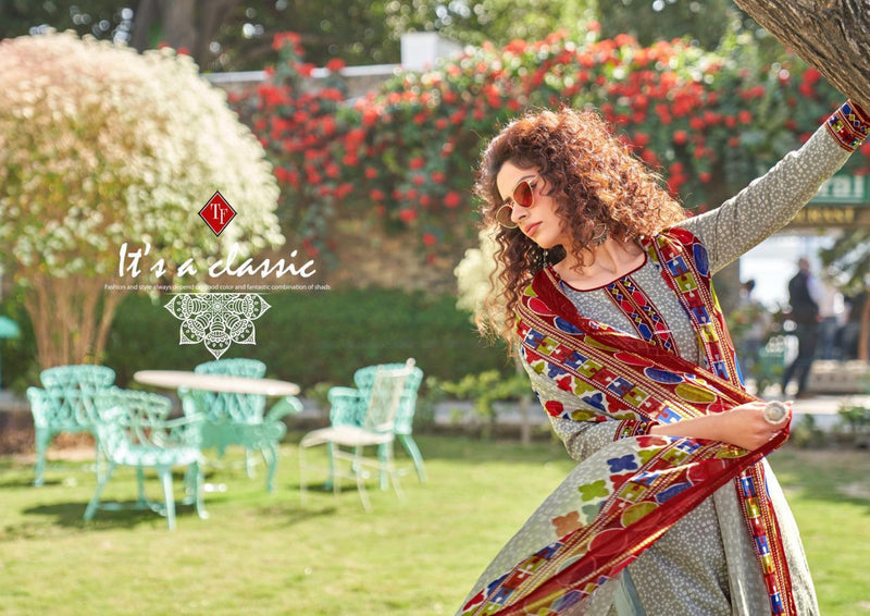 Tanishk Fashion Bandhani Pure Lawn Cambric Digital Cotton Print Work Salwar Kameez