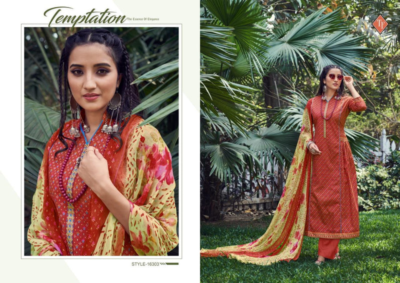 Tanishk Fashion Evoke Lawn Cambric Cotton Embroidery Work Salwar Suits